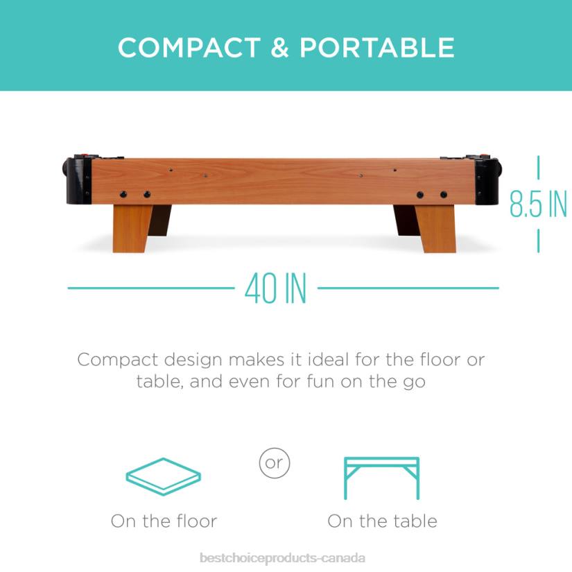 4LT2279 White Best Choice Products Tabletop Air Hockey Arcade Game Table w/ 2 Pucks, 2 Strikers