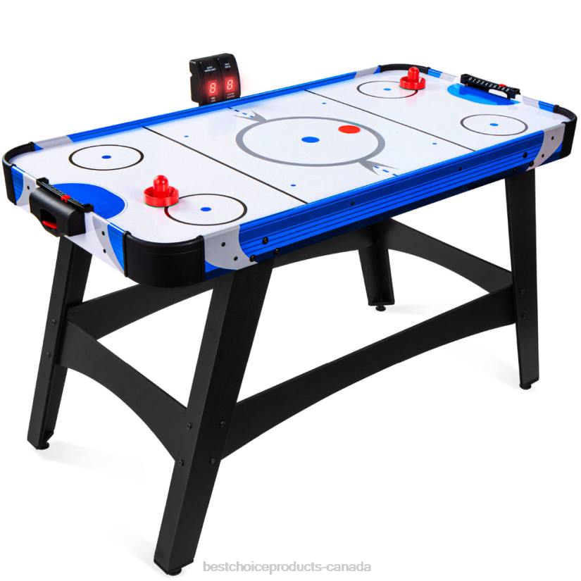 4LT2484 Multicolor Best Choice Products Air Hockey Table w/ 2 Pucks, 2 Paddles, LED Score Board