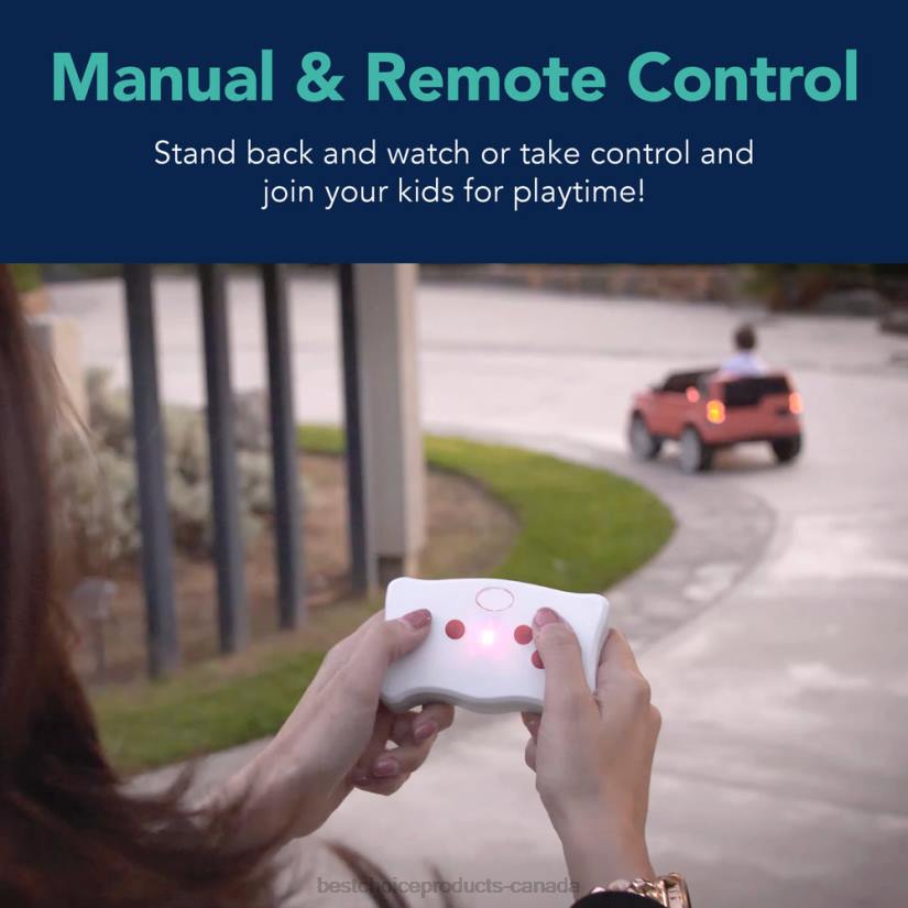 4LT21016 Pink Best Choice Products 6V Kids Ride-On Car Truck Toy w/ RC Parent Control, 3 Speeds, Lights, Horn