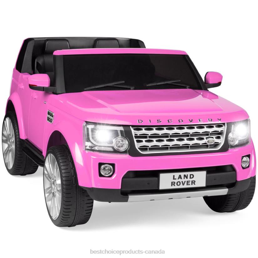 4LT2316 Pink Best Choice Products 12V 2-Seater Licensed Land Rover Ride-On w/ Parent Remote Control