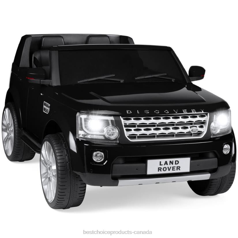 4LT2317 Black Best Choice Products 12V 2-Seater Licensed Land Rover Ride-On w/ Parent Remote Control