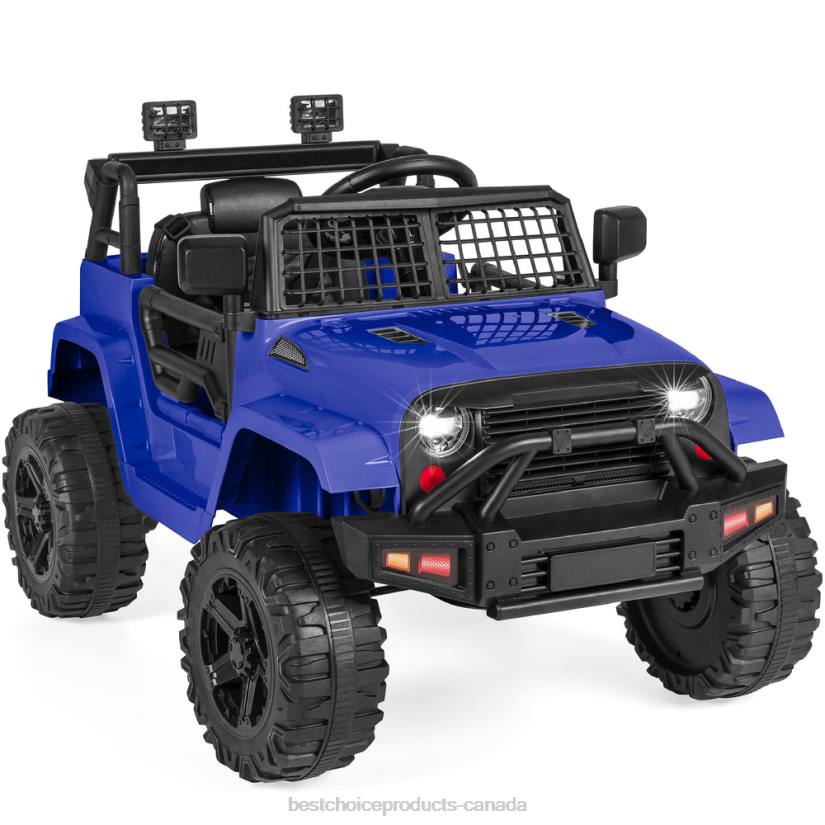 4LT2486 Blue Best Choice Products 12V Kids Ride-On Truck Car w/ Parent Remote Control, Spring Suspension