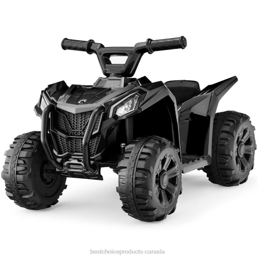 4LT2524 Black Best Choice Products 6V Kids Ride-On 4-Wheeler Quad ATV Car w/ 1.8mph Max Speed, Treaded Tires