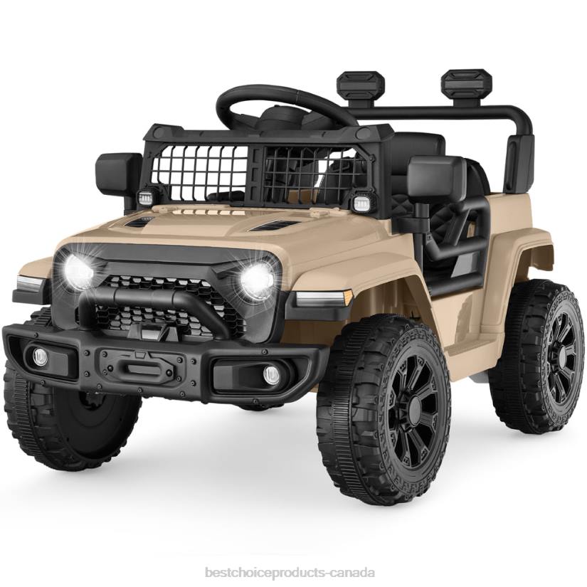 4LT2554 Sand Best Choice Products 6V Kids Ride-On Truck Car w/ Parent Remote Control, 4-Wheel Suspension