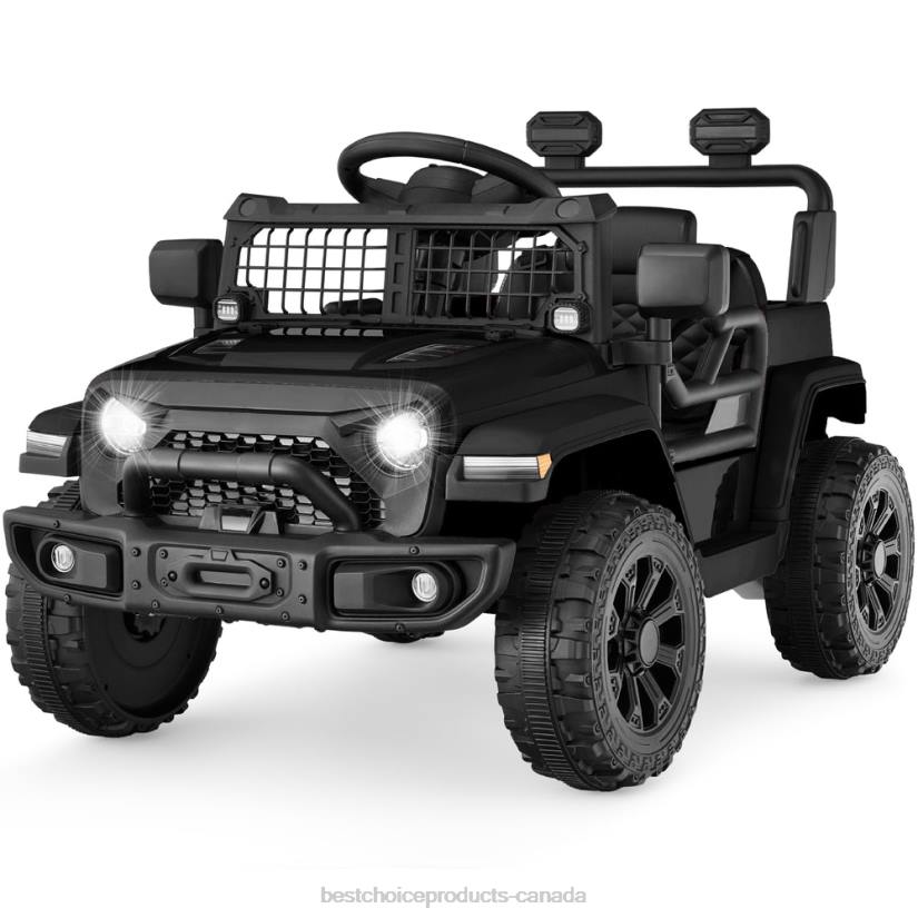 4LT2556 Black Best Choice Products 6V Kids Ride-On Truck Car w/ Parent Remote Control, 4-Wheel Suspension