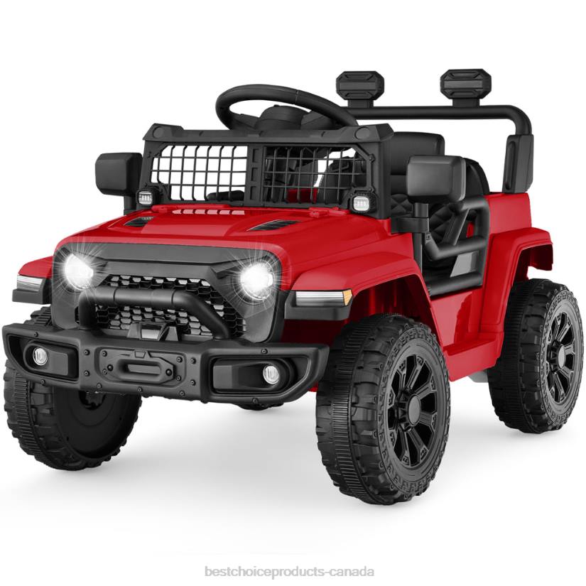 4LT2557 Red Best Choice Products 6V Kids Ride-On Truck Car w/ Parent Remote Control, 4-Wheel Suspension