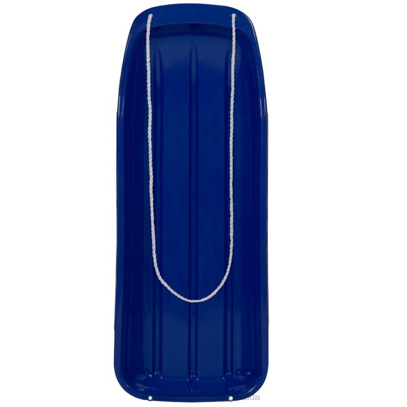 4LT21026 Blue Best Choice Products 48in Kids Toboggan Snow Sled Board w/ Pull Rope, Curved Edges