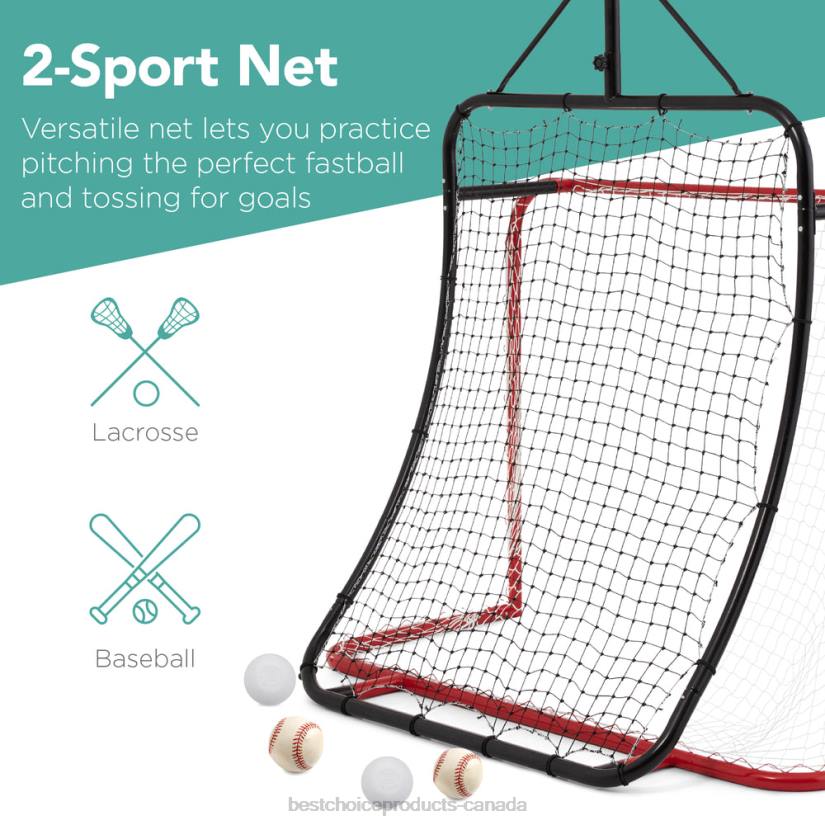 4LT21028 Multicolor Best Choice Products 5-in-1 Double-Sided Outdoor Athletic Sports Center w/ Metal Frame