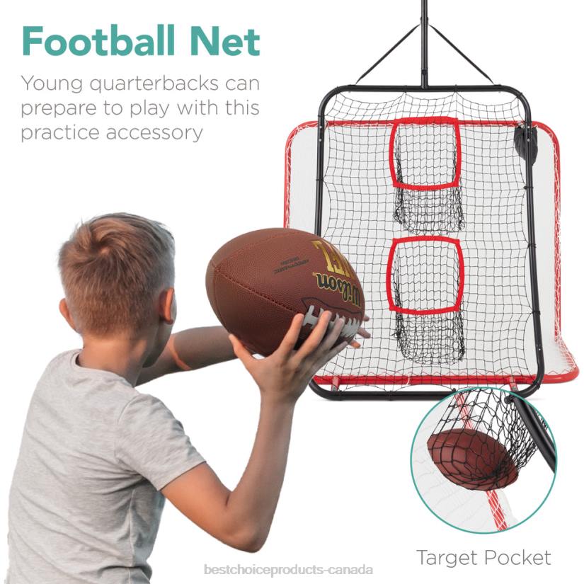 4LT21028 Multicolor Best Choice Products 5-in-1 Double-Sided Outdoor Athletic Sports Center w/ Metal Frame