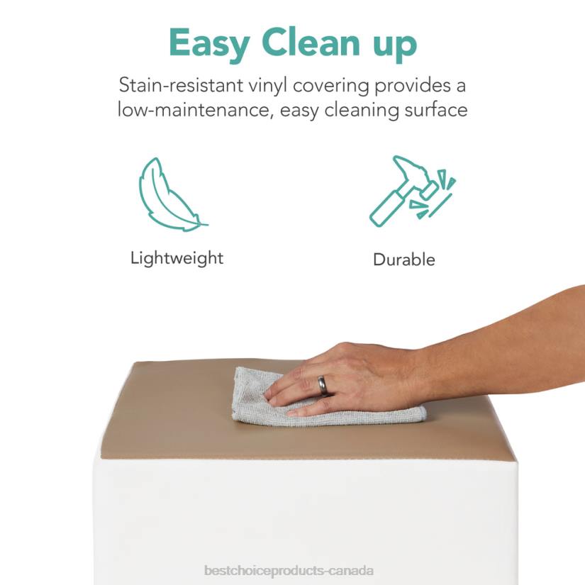 4LT2572 Earth Tone Best Choice Products 4-Piece Kids Climb & Crawl Soft Foam Shapes Structure Playset