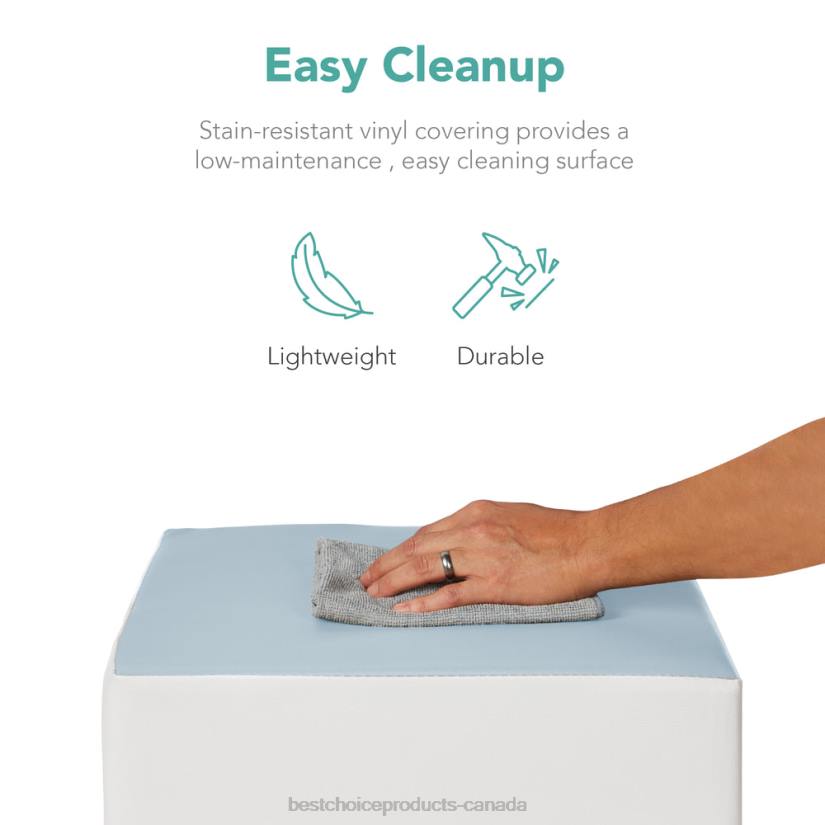 4LT2311 Blue Best Choice Products 5-Piece Kids Climb & Crawl Soft Foam Shapes Structure Playset