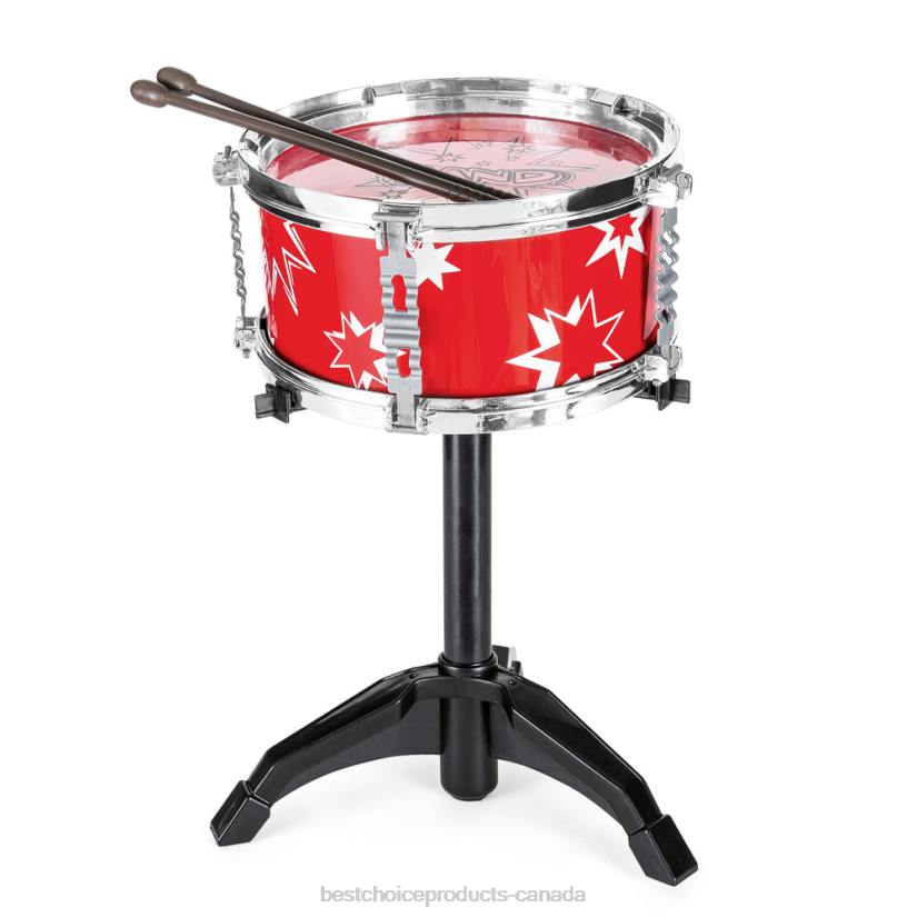 4LT21020 Red Best Choice Products 11-Piece Kids Beginner Drum Percussion Musical Instrument Toy Set